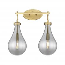 Innovations Lighting 451-2W-BB-G451-7SM - Owego - 2 Light - 17 inch - Brushed Brass - Bath Vanity Light