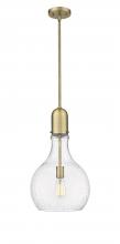 Innovations Lighting 492-1S-BB-G584-12 - Amherst - 1 Light - 12 inch - Brushed Brass - Cord hung - Mini Pendant