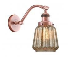 Innovations Lighting 515-1W-AC-G146-LED - Chatham - 1 Light - 7 inch - Antique Copper - Adjustable Sconce