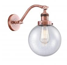 Innovations Lighting 515-1W-AC-G204-8-LED - Beacon - 1 Light - 8 inch - Antique Copper - Adjustable Sconce