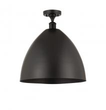 Innovations Lighting 516-1C-BK-MBD-16-BK-LED - Bristol - 1 Light - 16 inch - Matte Black - Semi-Flush Mount