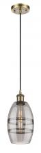 Innovations Lighting 516-1P-AB-G557-6SM - Vaz - 1 Light - 6 inch - Antique Brass - Cord hung - Mini Pendant