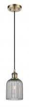 Innovations Lighting 516-1P-AB-G559-5SM - Bridal Veil - 1 Light - 5 inch - Antique Brass - Cord hung - Mini Pendant