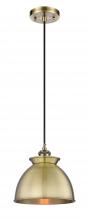 Innovations Lighting 516-1P-AB-M14-AB - Adirondack - 1 Light - 8 inch - Antique Brass - Cord hung - Mini Pendant