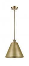Innovations Lighting 516-1S-AB-MBC-12-AB-LED - Berkshire - 1 Light - 12 inch - Antique Brass - Pendant