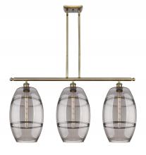 Innovations Lighting 516-3I-AB-G557-10SM - Vaz - 3 Light - 37 inch - Antique Brass - Cord hung - Island Light