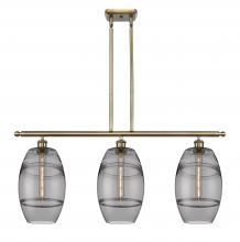 Innovations Lighting 516-3I-AB-G557-8SM - Vaz - 3 Light - 36 inch - Antique Brass - Cord hung - Island Light