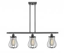 Innovations Lighting 516-3I-BK-CE513-BK-LED - Barrington - 3 Light - 36 inch - Matte Black - Cord hung - Island Light