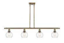 Innovations Lighting 516-4I-AB-G122-6-LED - Athens - 4 Light - 48 inch - Antique Brass - Cord hung - Island Light