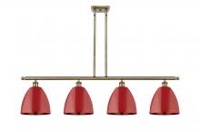 Innovations Lighting 516-4I-AB-MBD-9-RD-LED - Plymouth - 4 Light - 48 inch - Antique Brass - Cord hung - Island Light