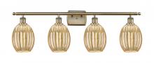 Innovations Lighting 516-4W-AB-G459-6ME - Preston Bulb - 4 Light - 36 inch - Antique Brass - Bath Vanity Light
