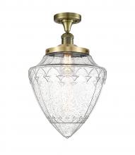 Innovations Lighting 517-1CH-AB-G664-12-LED - Bullet - 1 Light - 12 inch - Antique Brass - Semi-Flush Mount