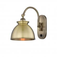 Innovations Lighting 518-1W-AB-M14-AB - Adirondack - 1 Light - 8 inch - Antique Brass - Sconce