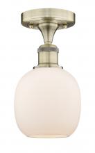 Innovations Lighting 616-1F-AB-G101 - Belfast - 1 Light - 6 inch - Antique Brass - Flush Mount