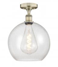 Innovations Lighting 616-1F-AB-G124-12 - Athens - 1 Light - 12 inch - Antique Brass - Semi-Flush Mount