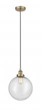 Innovations Lighting 616-1PH-AB-G204-12 - Beacon - 1 Light - 12 inch - Antique Brass - Cord hung - Mini Pendant