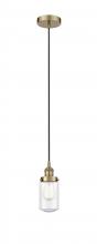 Innovations Lighting 616-1PH-AB-G314-LED - Dover - 1 Light - 5 inch - Antique Brass - Cord hung - Mini Pendant