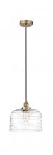 Innovations Lighting 616-1PH-AB-G713-L-LED - Bell - 1 Light - 12 inch - Antique Brass - Cord hung - Mini Pendant