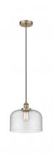 Innovations Lighting 616-1PH-AB-G74-L - Bell - 1 Light - 12 inch - Antique Brass - Cord hung - Mini Pendant