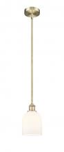 Innovations Lighting 616-1S-AB-G558-6GWH - Bella - 1 Light - 6 inch - Antique Brass - Cord hung - Mini Pendant