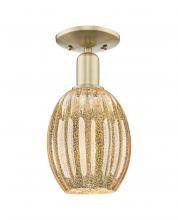 Innovations Lighting 716-1C-AB-G459-6ME - Preston - 1 Light - 6 inch - Antique Brass - Semi-Flush Mount