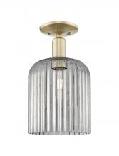 Innovations Lighting 716-1C-AB-G559-8SM - Bridal Veil - 1 Light - 8 inch - Antique Brass - Semi-Flush Mount