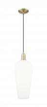 Innovations Lighting 716-1P-AB-G456-8WH - Chelsea - 1 Light - 6 inch - Antique Brass - Cord hung - Mini Pendant
