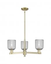 Innovations Lighting 716-3CR-AB-G559-5SM - Bridal Veil - 3 Light - 18 inch - Antique Brass - Flush Mount