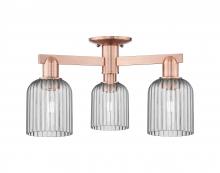 Innovations Lighting 716-3F-AC-G559-5SM - Bridal Veil - 3 Light - 6 inch - Antique Copper - Semi-Flush Mount
