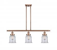 Innovations Lighting 916-3I-AC-G182 - Canton - 3 Light - 36 inch - Antique Copper - Stem Hung - Island Light