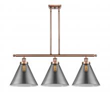 Innovations Lighting 916-3I-AC-G43-L-LED - Cone - 3 Light - 36 inch - Antique Copper - Stem Hung - Island Light