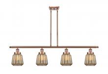 Innovations Lighting 916-4I-AC-G146 - Chatham - 4 Light - 48 inch - Antique Copper - Stem Hung - Island Light
