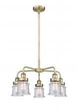 Innovations Lighting 916-5CR-AB-G184S - Canton - 5 Light - 24 inch - Antique Brass - Chandelier