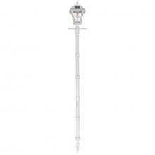 Gama Sonic 105BSG21 - Baytown II Bulb Solar Lamp Post with GS Light Bulb and EZ-Anchor Base - White