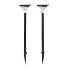 Gama Sonic 146iP250080 - Luxor Solar Pathway Light – Black 2 PK