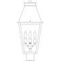 Arroyo Craftsman CRP-10CS-BK - 10" croydon post mount