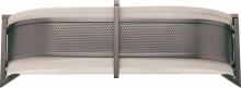 Nuvo 60/4038 - 3-Light Horizontal Wall Sconce Light Fixture in Hazel Bronze Finish with Khaki Shade/Cream Diffuser