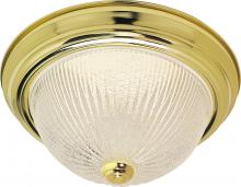 Nuvo SF76/189 - 3 Light - 15" - Flush Mount - Ribbed Ice Glass