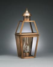 Northeast Lantern 2241-AB-LT2-CLR - Tapered Wall Antique Brass 2 Candelabra Sockets Clear Glass