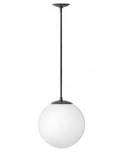 Hinkley 3744BK-WH - Medium Orb Pendant