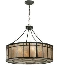 Meyda White 112438 - 24"W Glendale Mission Inverted Pendant