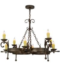 Meyda White 119771 - 42"W Andorra 8 LT Chandelier