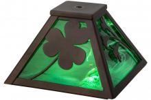 Meyda White 154094 - 8"Sq Shamrock Shade