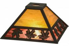 Meyda White 155314 - 13"Sq Maple Leaf Shade