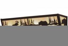 Meyda White 157351 - 24"W Moose & Black Bear Vanity Light