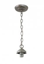 Meyda White 172423 - 5"W Nickel 1 LT Pendant Hardware