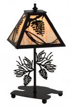 Meyda White 180439 - 15"H Whispering Pines Accent Lamp