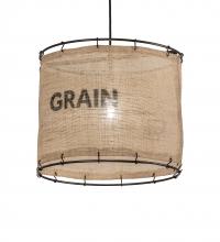 Meyda White 216781 - 16" Wide Empire Grain Sack Pendant