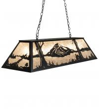 Meyda White 228717 - 48" Long Mountain Range Oblong Pendant