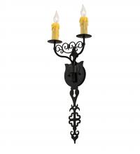 Meyda White 238570 - 11" Wide Merano 2 Light Wall Sconce